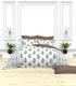 Christie 100% Cotton Striped Satin 220 TC King size Bed Linen Set with 4 Pillow Covers -1